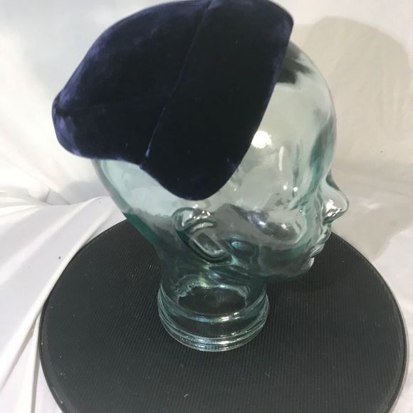 Vintage 1930 Beresford Blue Pillbox Womens Hat
